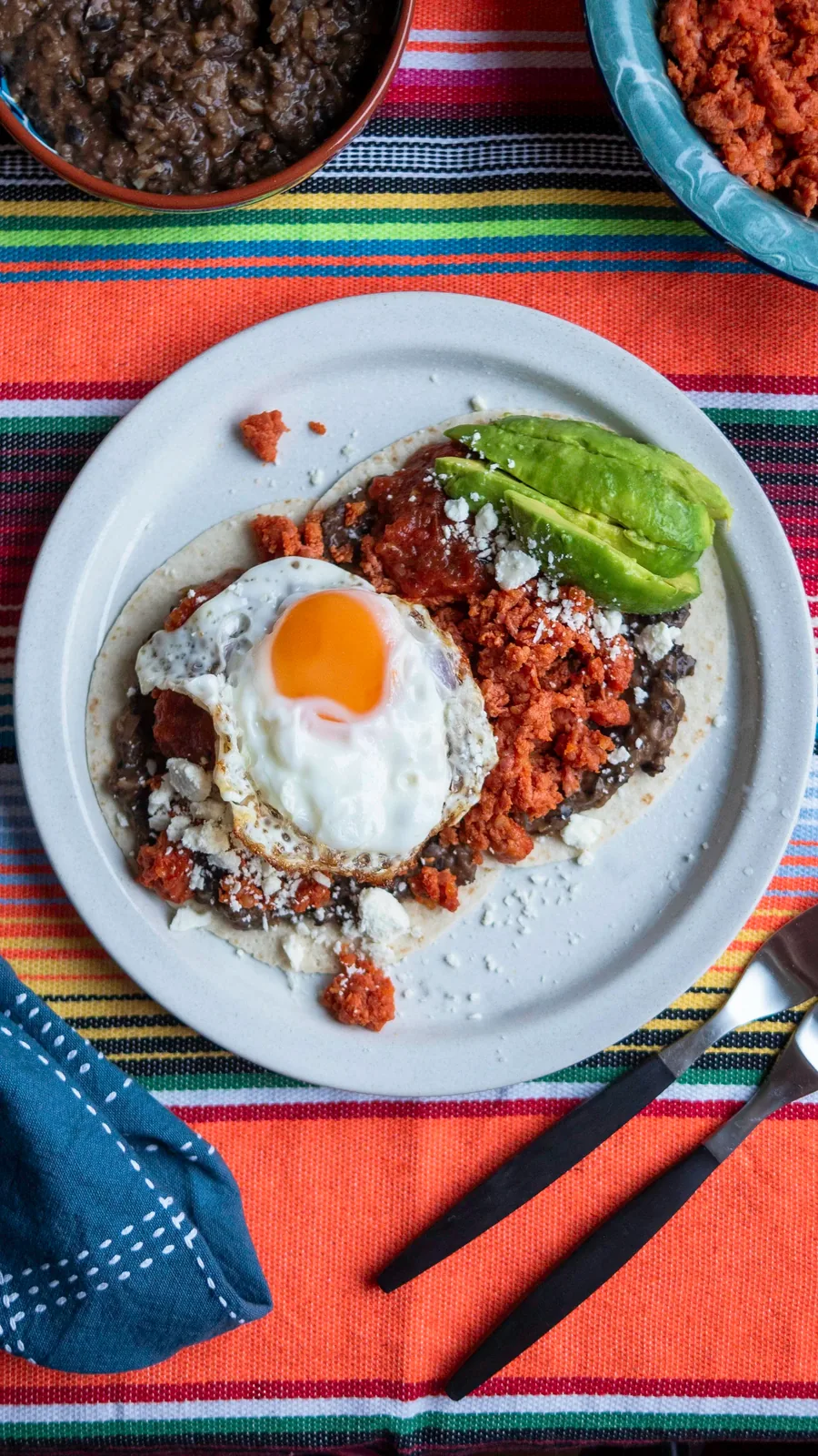 HUEVOS RANCHEROS MED CHORIZOFÄRS
