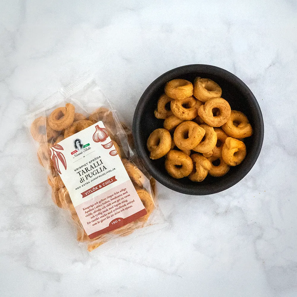 Taralli di Puglia Vitlök & Chili