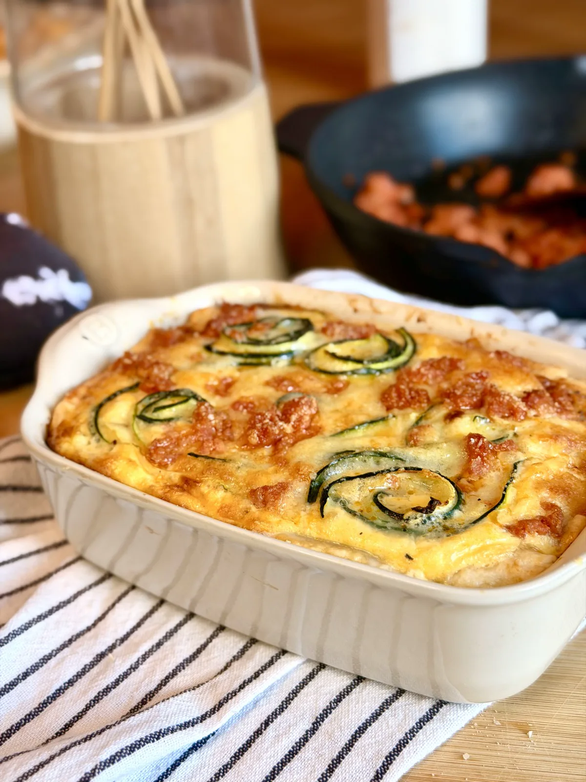 ZUCCHINIPAJ MED MILD PIRI PIRI SALSICCIA